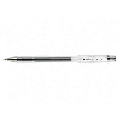 Pilot Boligrafo de Gel G-Tec C4 - Extra Fino - Recargable - Punta de Bola 0.4mm - Trazo 0.2mm - Color Negro