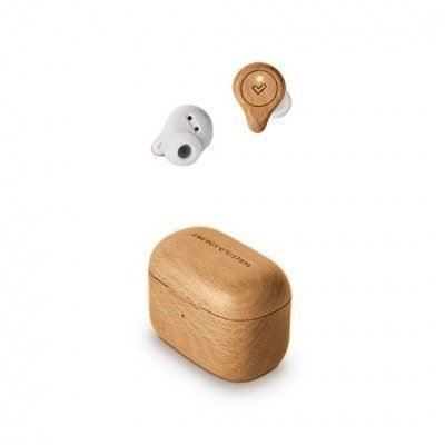 Auriculares micro energy sistem eco tw beech wood true wireless - bt 5.1 - 20hz