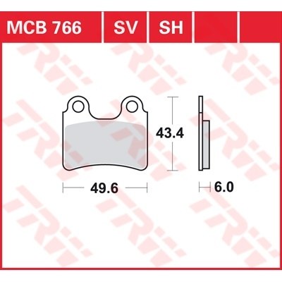 Pastillas de freno metal sinterizado SV TRW MCB766