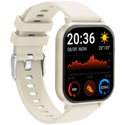 SMARTWATCH DENVER BLUETOOTH CON FRECUENCIA CARDIACA Y PRESION ARTERIAL BLANCO