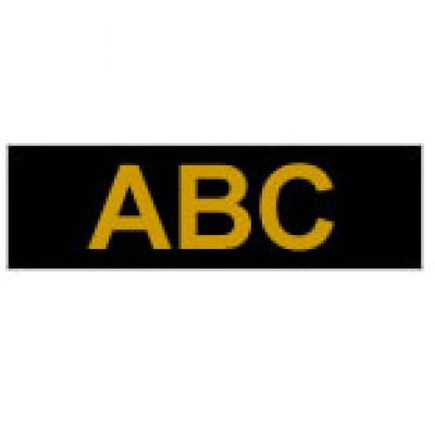 Gloss Laminated Labelling Tape - 24mm, Gold/Black cinta para impresora de etiquetas TZ