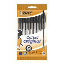 BIC 830864 bolͭgrafo Negro Medio 10 pieza(s)