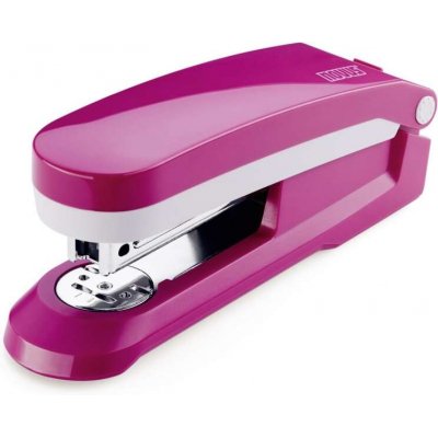 Novus Evolution E 25 Fresh Grapadora + Caja de 200 Grapas 24/6 - Hasta 25 Hojas - Grapado Cerrado, Abierto y Clavado - Color Fucsia