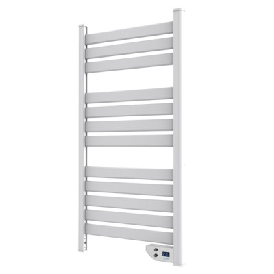 Cecotec ReadyWarm 9000 Toallero Electrico - Potencia de 500W - Pantalla LED - Temporizador 2h - Proteccion IPX4 - Calienta 8m2 - Doble Sistema de Seguridad - 55x4x102cm - Color Blanco