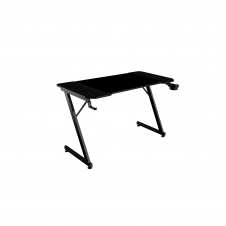 Mars Gaming MGD-X120, Mesa Gaming Ergonómica, Superficie en Fibra de Carbono, Estructura Metálica, Alfombrilla XXL, Soporte Auriculares y Bebida, Ge