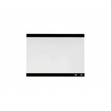 Nobo Pizarra Blanca Magnetica Peque?a con Clip para Notas 430x580mm - Dise?o sin Marco - Funciones de Gancho - Color Blanco