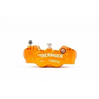 Pinza de freno de 4 pistones Radial Aerotec® Izquierda (108mm entre tornillos). Color NARANJA. (4R11 4R11AOMM-S