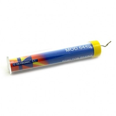 Dispensador ESTAÑO 1mm tubo 20Grs 60/40/con nucleo de resina 60Sn40Pb