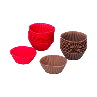 Molde para mini magdalenas de silicona, colores surtidos, 6 uds ø5 cm