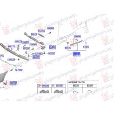 SOPORTE LATERAL DE PLASTICO PARA PARACHOQUE TRASERO (O)