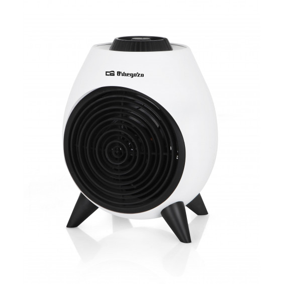 Calefactor Orbegozo FH 5037, 2.000 W, 2 potencias, 3 velocidades, asa, blanco