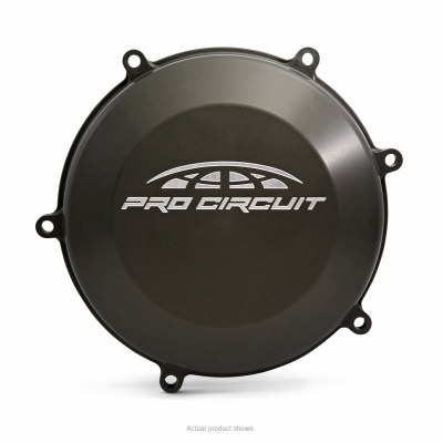 Tapa de embrague Pro Circuit para Kawasaki KX450F: aluminio, negro CCK16450