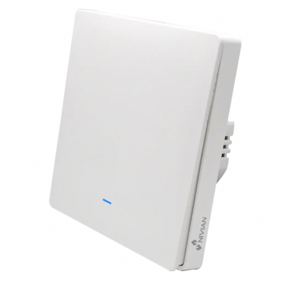 Interruptor de pared Nivian - 1 Línea | Inteligente | WiFi | Control táctil