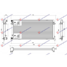 RADIATOR 1.6 TDi DIESEL (650x320x32) WITHOUT TUBE (NRF)