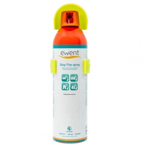 Ewent EW5621 Spray Extintor Fuego, Ideal Coches, Caravanas, Camiones,