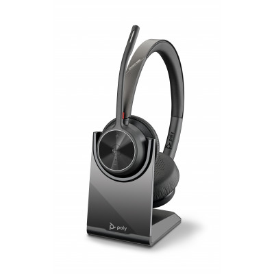 HP Poly - Auriculares Poly VOYAGER 4320-M certificados para Microsoft Teams con base de carga
