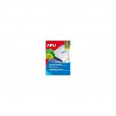 ETIQUETAS AUTOADHESIVAS APLI PARA IMPRESORAS INKJET LASER Y FOTOCOPIADORAS 105X42.4MM CANTOS RECTOS BLANCO 1277