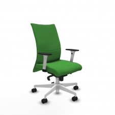 Piqueras y Crespo Albacete confidente sincro bali verde brazos 1D blancos base blanca ruedas 65 mm nailon