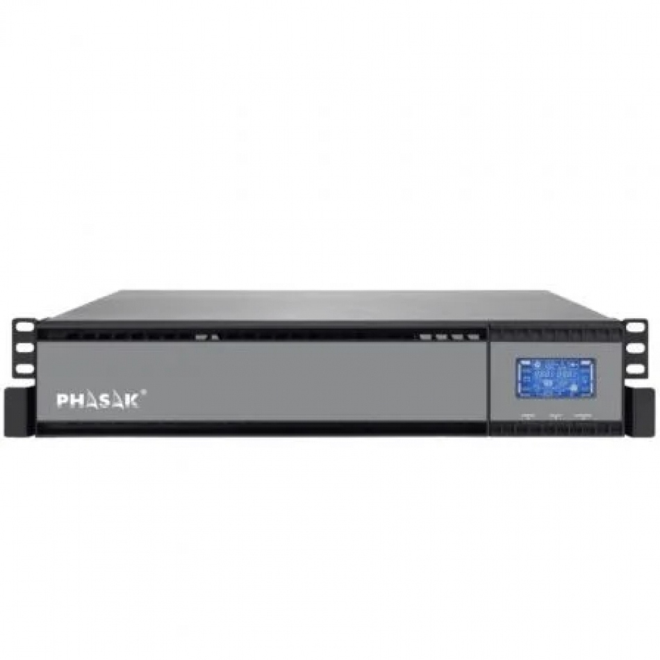 SAI Online Phasak Rack 19 2000 VA Online LCD/ 2000VA1800W/ 4 Salidas/ Formato Rack