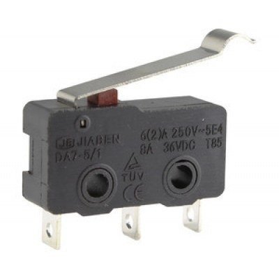 Microinterruptor Palanca 19,3mm Simulacion Roldana