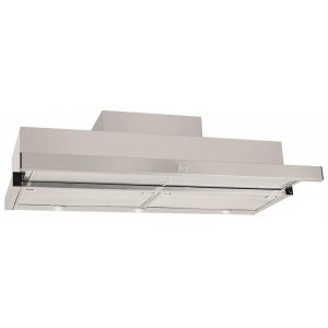 Campana extensible tradicional de integración Teka 90 CNL 9610, 730 m3/h, motor doble turbina, 90 cm, 2 velocidades, 60dB, clase C, válvula anti-retorno, luz LED, ref. 40436850, inox antihuellas