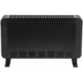 Convector Jata JCRC2215, 2.000 W, 3 potencias, termostato regulable, negro