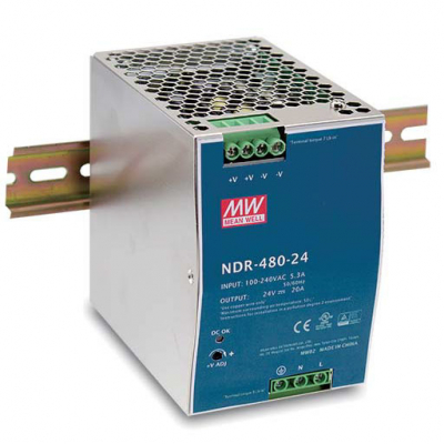DIS-N480-48 unidad de fuente de alimentación 480 W Acero inoxidable