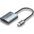 LECTOR TARJETAS EXTERNO USB-C 3.0 NEGRO VENTION
