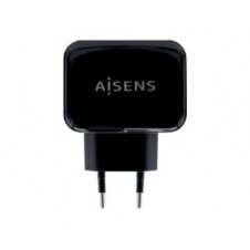 Cargador De Pared Aisens 17w 2xusb-a Negro