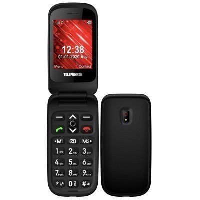 Telefono movil telefunken s440 senior phone - 2.4pulgadas - negro