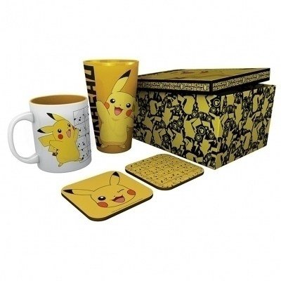 Pack vaso xxl + taza + dos posavasos gb eye pokemon pikachu
