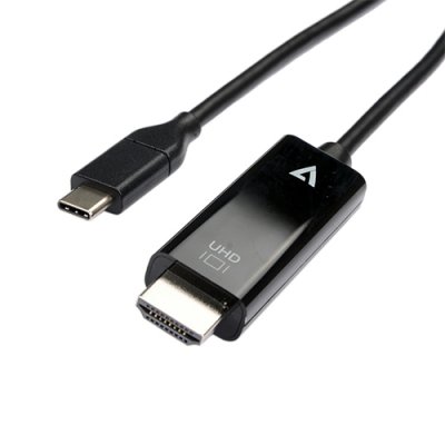 V7UCHDMI-2M adaptador de cable de vídeo USB Tipo C HDMI Negro