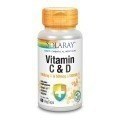 Solaray Vitamina C y D 60 Vcaps