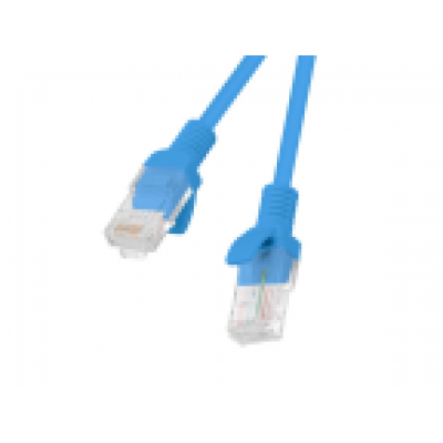 CABLE RED LANBERG LATIGUILLO CAT.6 UTP 15M AZUL FLUKE PASSED