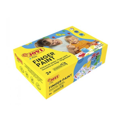 JOVI C.6 BOTES PINTURA DEDOS 125ML COLORES SURTIDOS