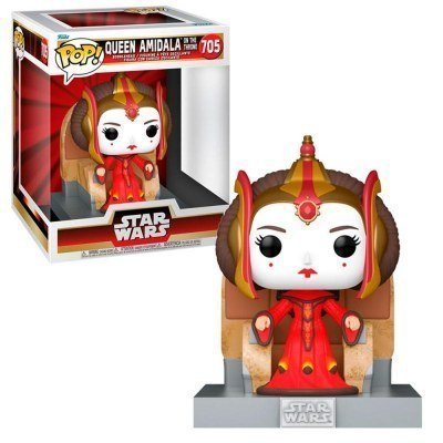 Funko pop deluxe star wars the phantom menace amidala en el trono 76012