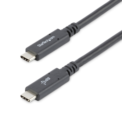 Cable de 1,8m USB-C a USB-C - PD de 5A - USB TipoC - Certificado para Funcionar con Chromebook - USB-IF - M a M - Cable de Carga USB C - Cable USB Tipo C - PD 3.0 de 100W - USB 3.0 (5Gbps)
