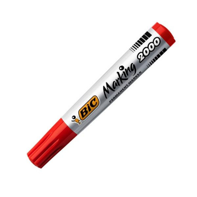 BIC Marcador permantente Marking 2000 punta conica trazo 1,7mm rojo