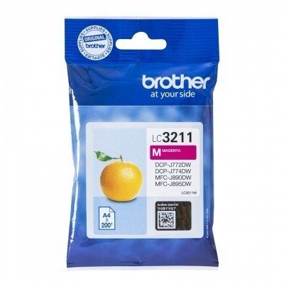 CARTUCHO INK JET BROTHER ORIGINAL MAGENTA LC3211M DCPJ572/MFCJ491