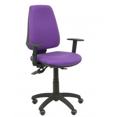 Silla Elche S bali lila brazos regulables ruedas de parqué