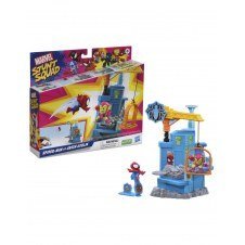Set de juego hasbro marvel stunt squad crane smash