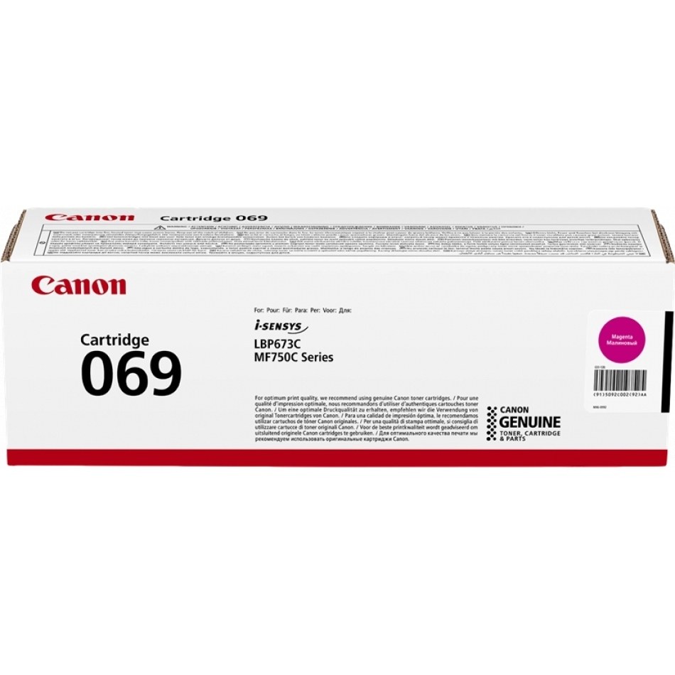 Canon 069 Magenta Cartucho de Toner Original - 5092C002