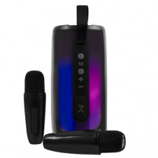 BOCINA INALAMBRICA PERFECT CHOICE RGB CON 2 MICROFONOS INALAMBRICOS - COSMO