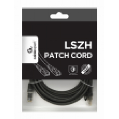 CABLE RED S-FTP GEMBIRD CAT 6A LSZH NEGRO 5M