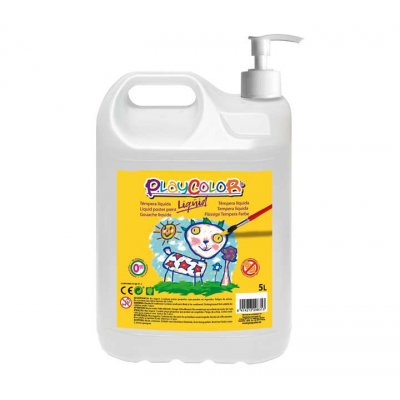 GARRAFA TEMPERA LIQ. PLAYCOLOR BASIC 5L BLANCO