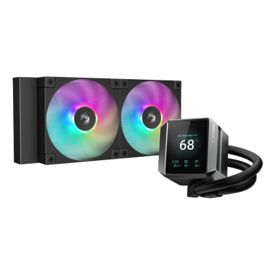 MYSTIQUE 240 ARGB Procesador Sistema de refrigeración líquida todo en uno 12 cm Negro 1 pieza(s)