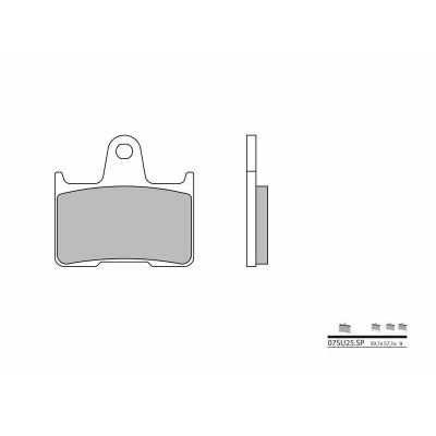 Pastillas de freno sinterizadas Brembo 07SU25SP 07SU25SP