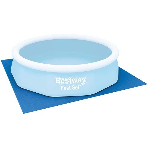 Bestway 58001 - tapiz de suelo para piscina azul 335x335 cm