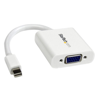 Adaptador mini dp a vga startech macho - hembra - blanco