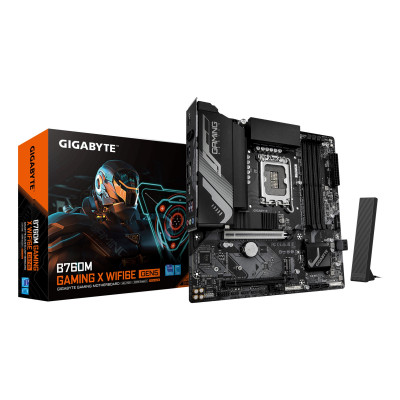 B760M GAMING X WIFI6E GEN5 Placa Base  Compatible con procesadores Intel Core 14ª generación, VRM de 8+1+1 fases, hasta 5600 MHz DDR5, 2 x M.2 PCIe 4.0, Wi-Fi 6E, LAN 2.5 GbE, USB 3.2 Gen 1